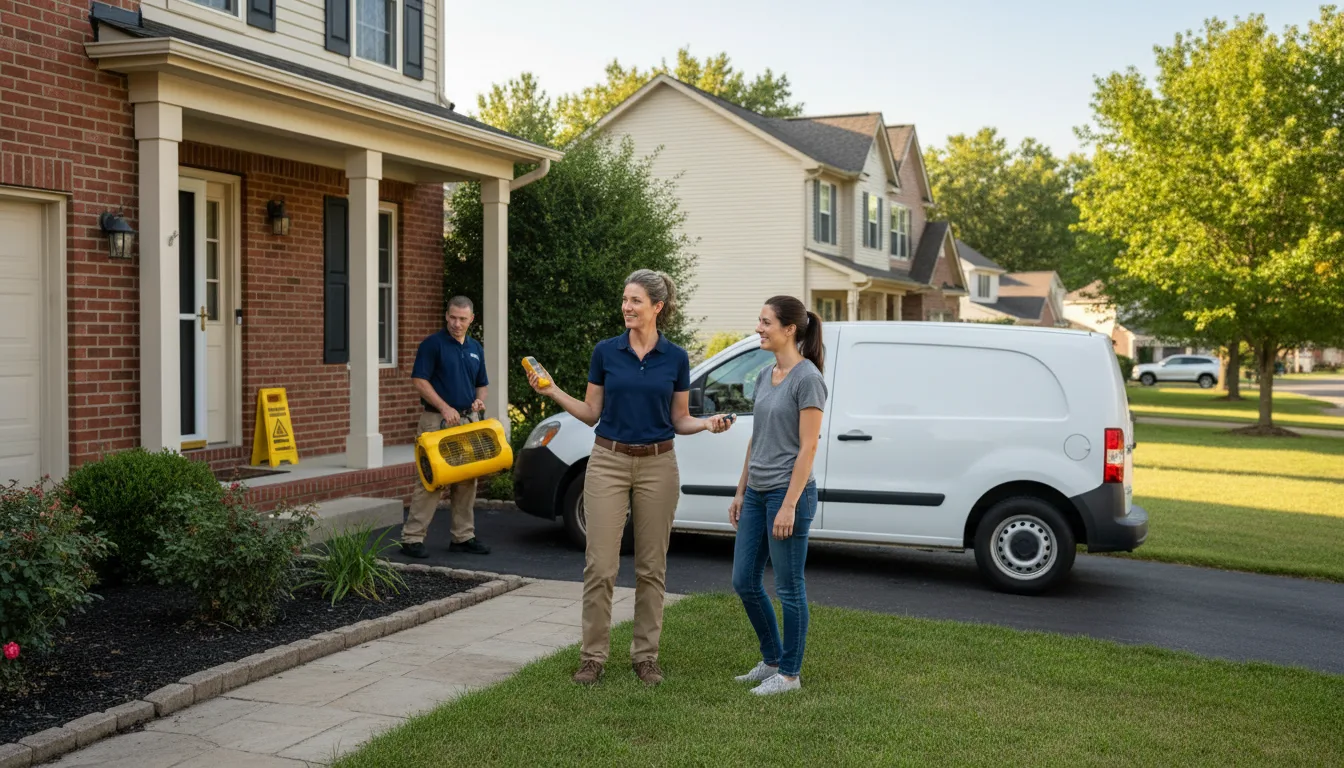 Residential water damage restoration in Lakeland, MI